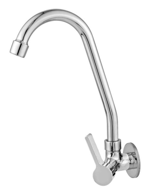 Torneira Cozinha Parede Bica Móvel Luxo Metal 1168 C-65