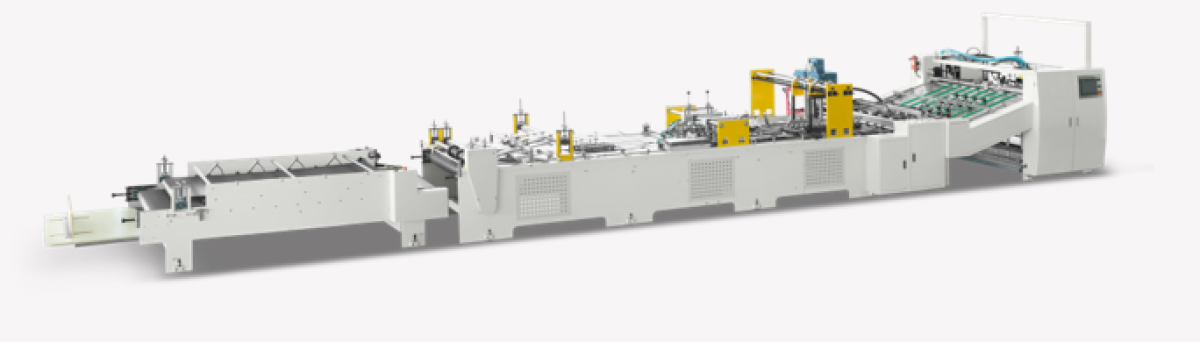 Máquina Automática para Colagem Lateral, Formação do Tubo e Dobramento Superior da Sacola 